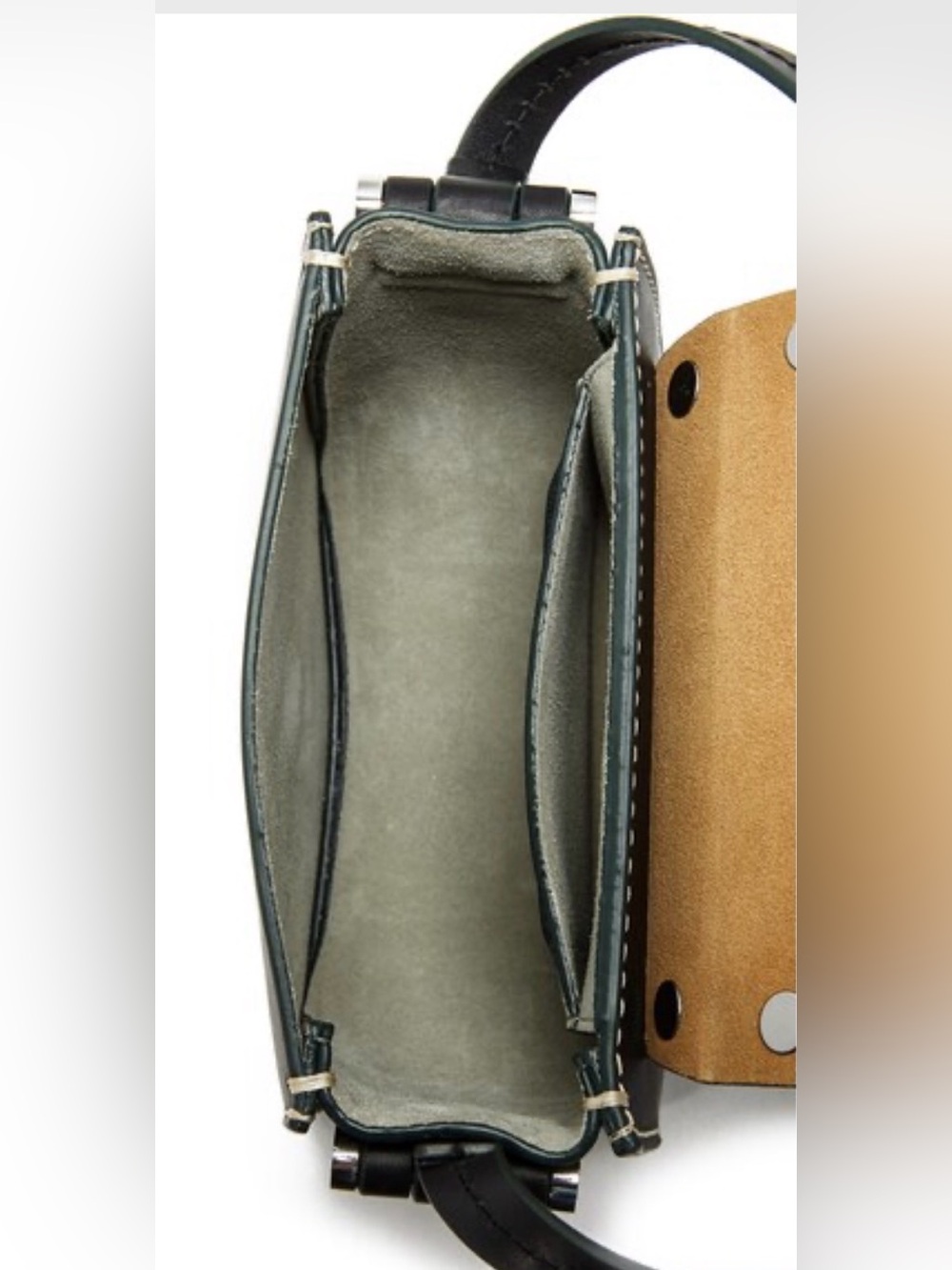 $725 BY MALENE BIRGER Ingrid Small Crossbody Bag Leather Studded - Picture 4 of 15
